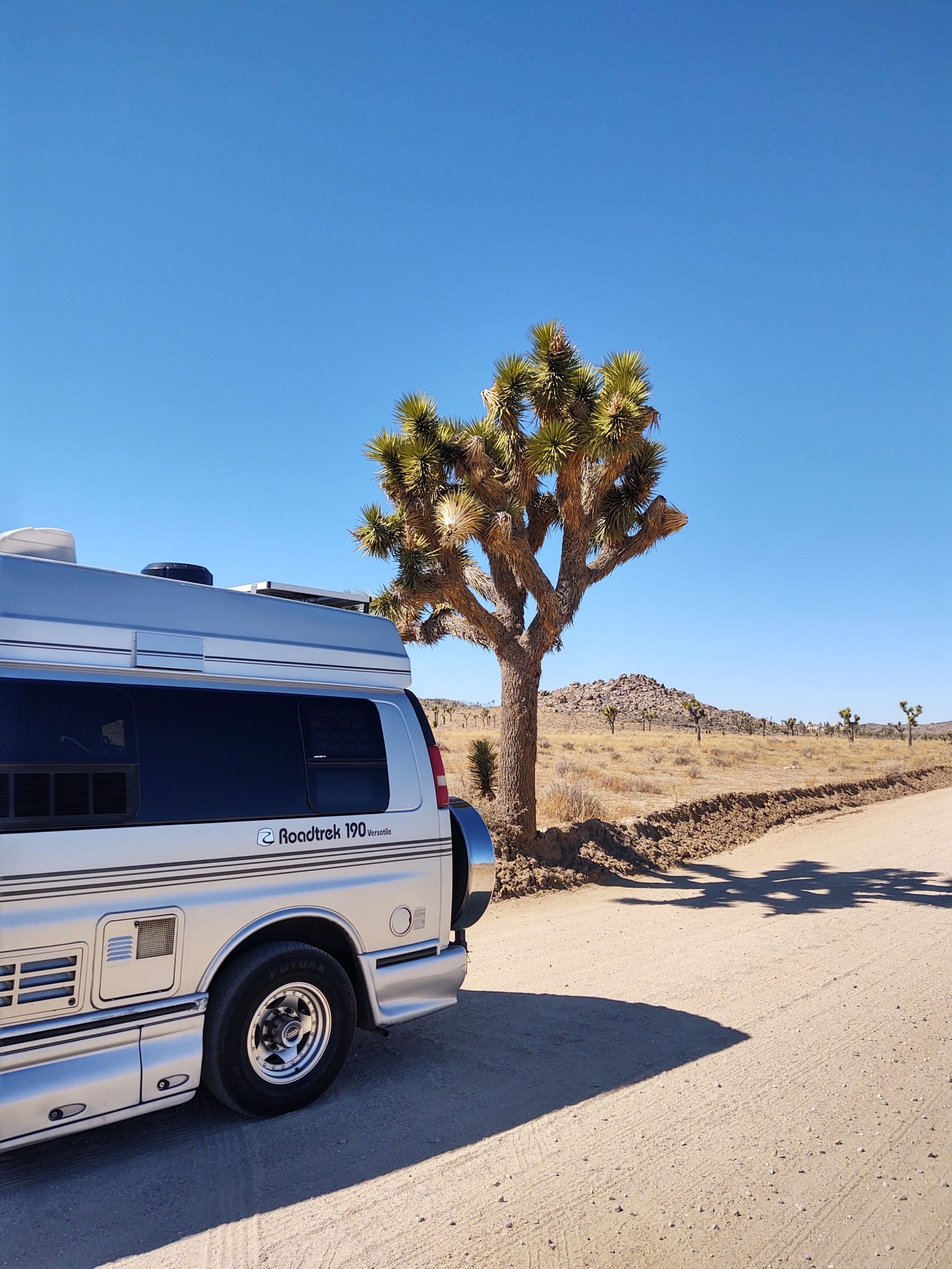 Van in Joshua Tree